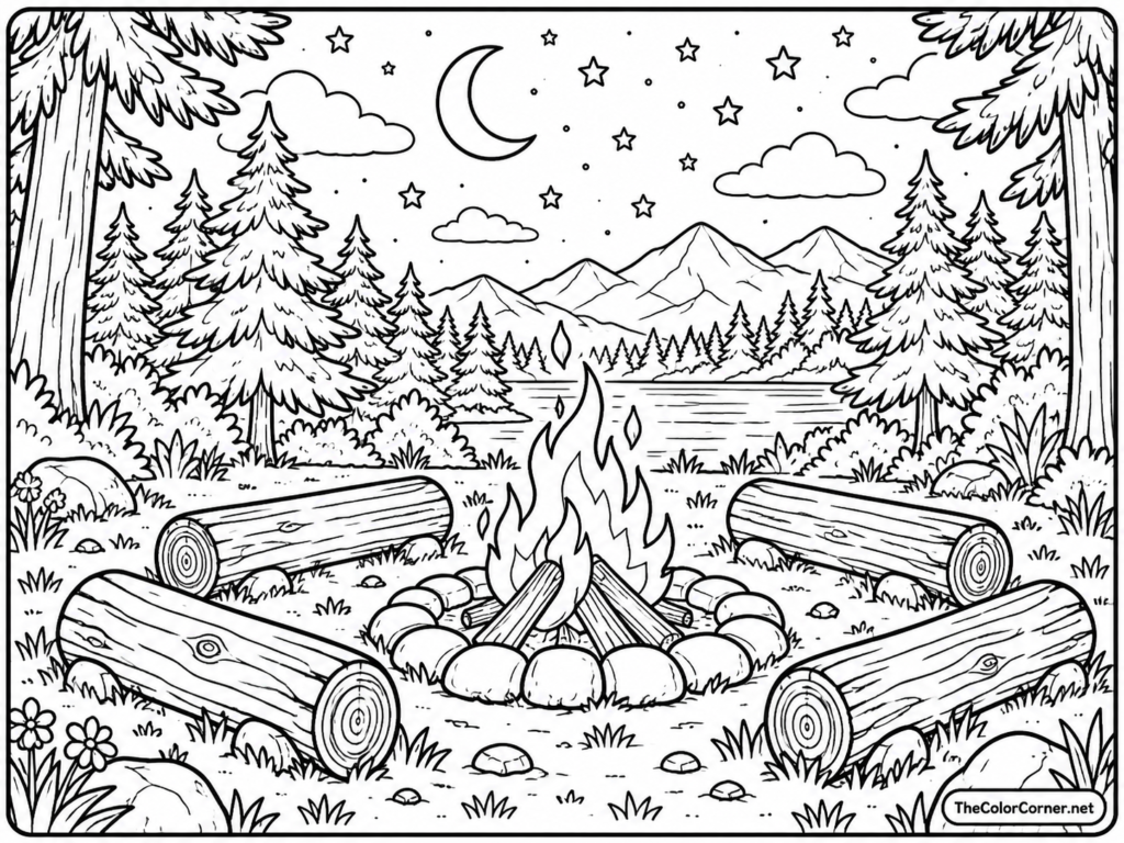 Campfire Under The Stars