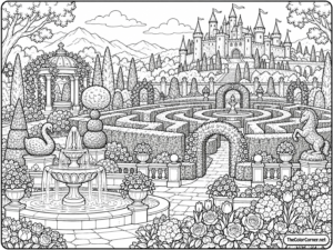 Castle Garden Hedge Maze