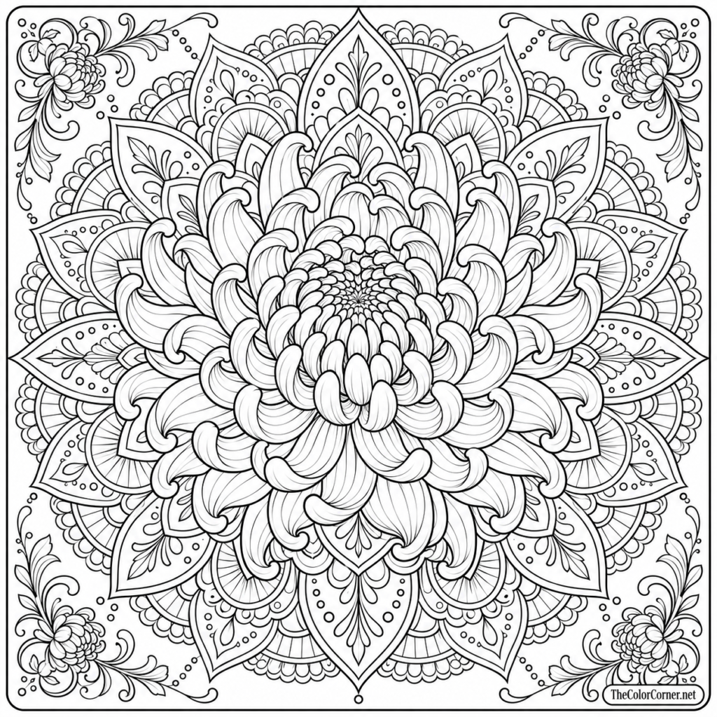 Chrysanthemum Mandala