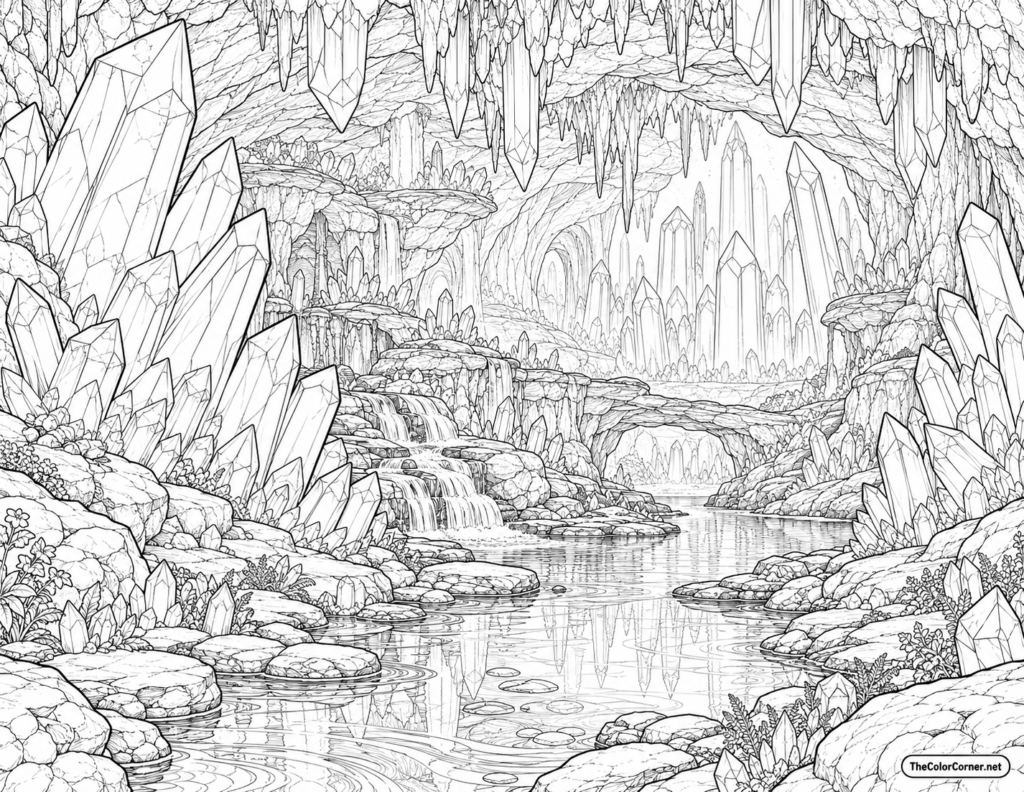 Crystal Cave Glowing
