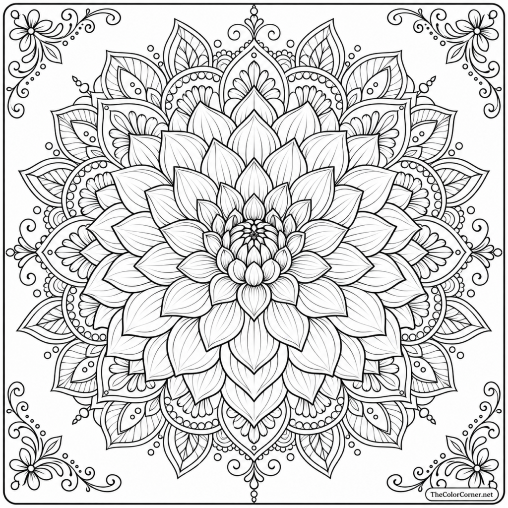 Dahlia Mandala