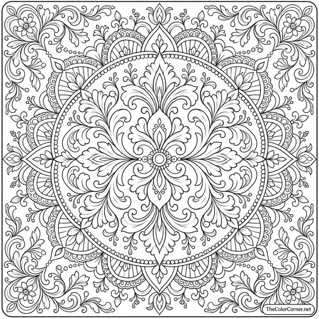 Damask Mandala
