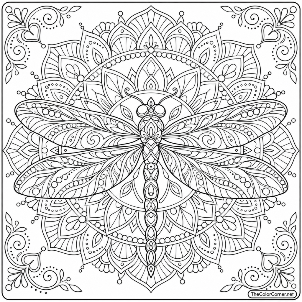 Dragonfly Mandala