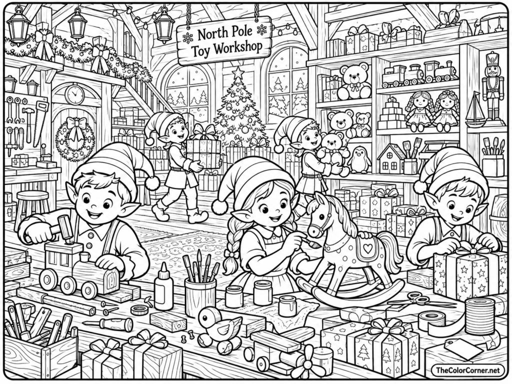 Elf Workshop Full Of Toys