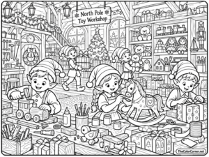 Elf Workshop Full Of Toys