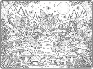 Fairy Ring Of Mushrooms