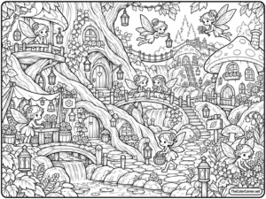 Fairy Village In The Forest