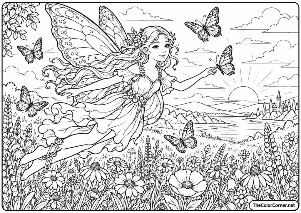 Fairy With Butterfly Wings