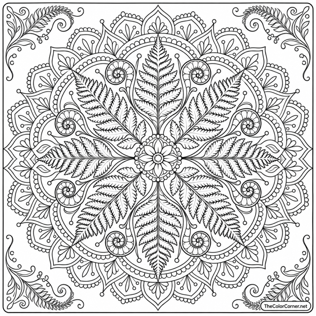 Fern Mandala