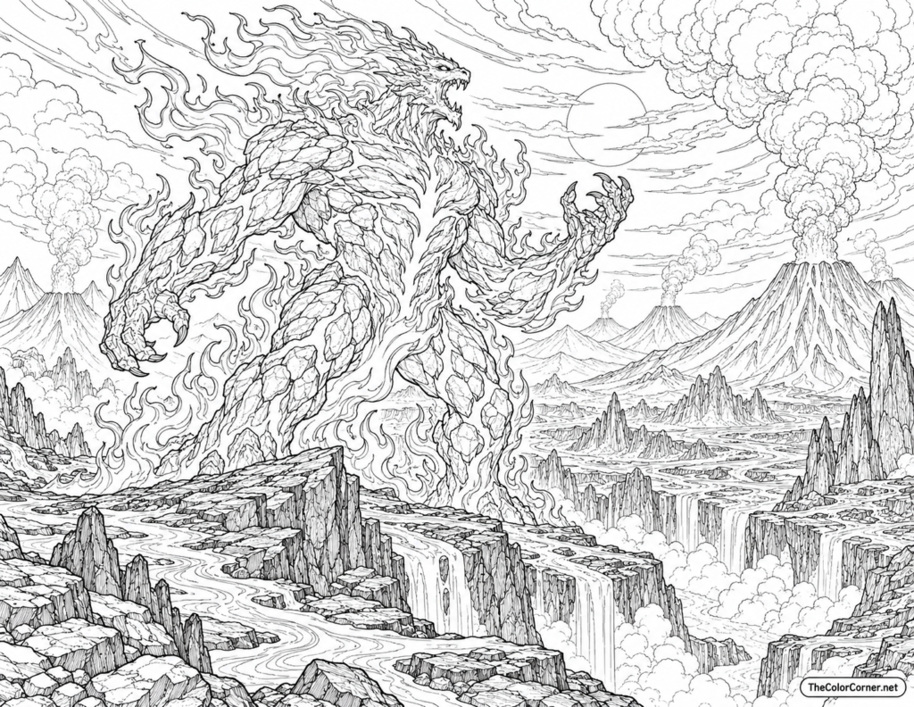 Fire Elemental Volcanic Ridge