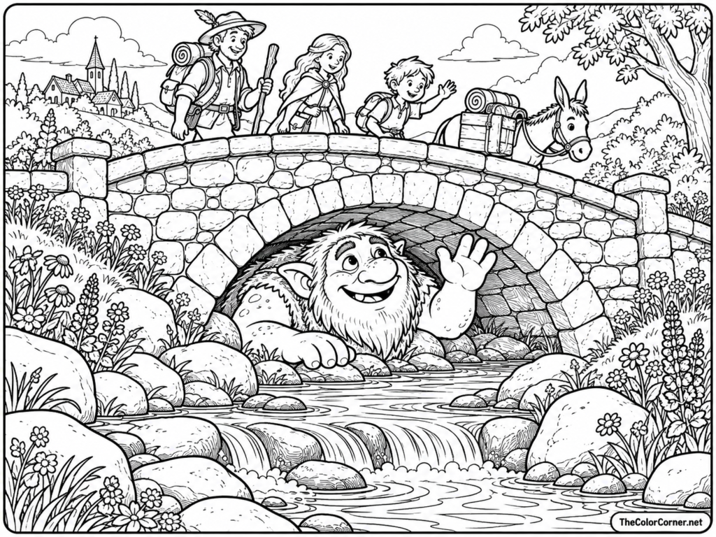 Friendly Troll Under A Bridge