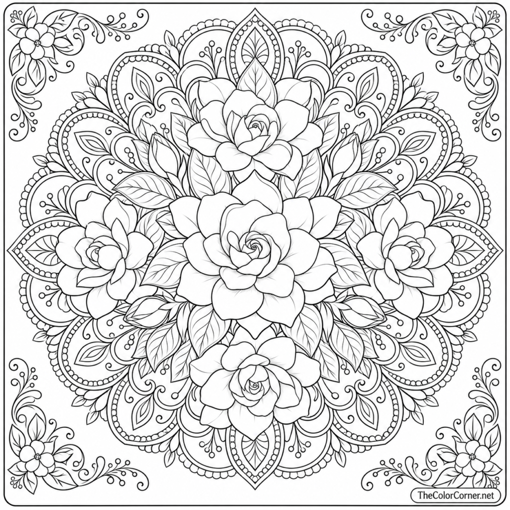 Gardenia Mandala