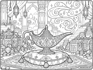 Genie Lamp With Magic Smoke