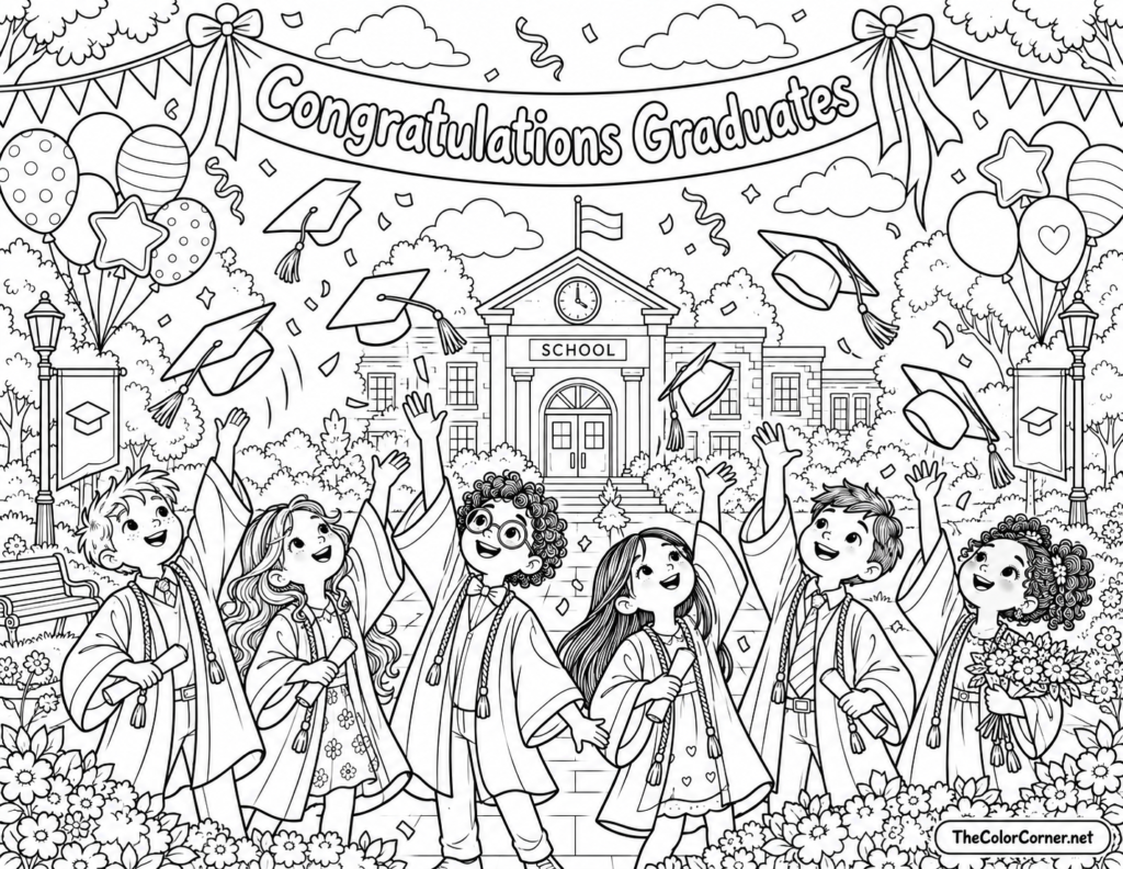Graduation Cap Toss