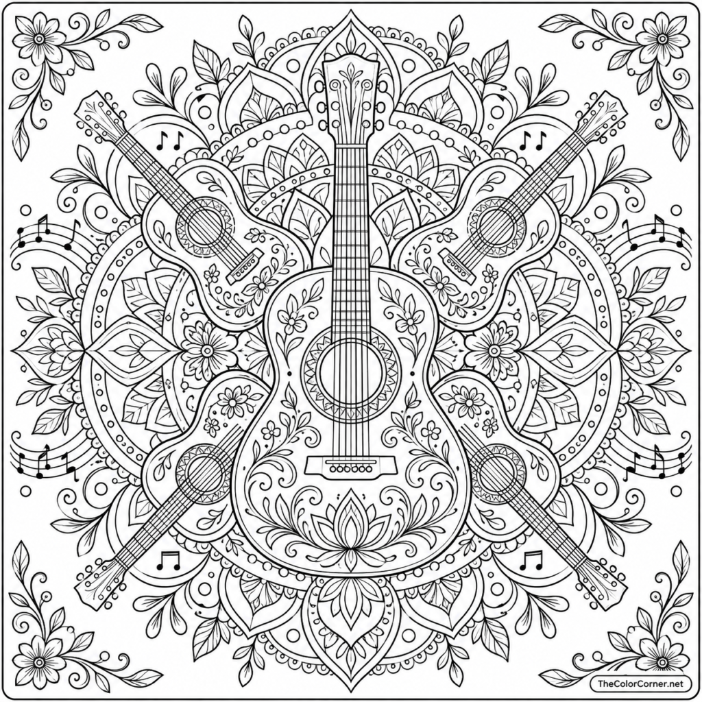 Guitar Mandala