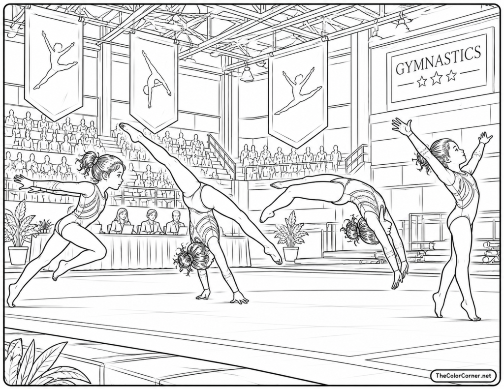 Gymnastics Floor Routine