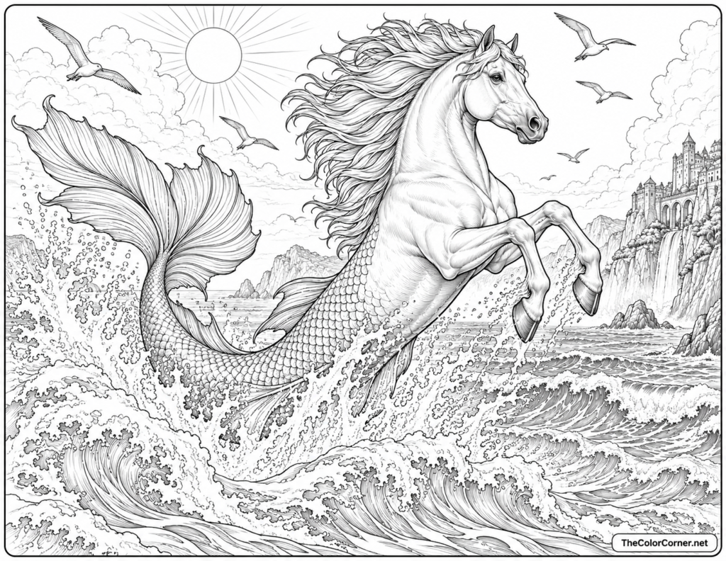 Hippocampus Ocean Waves