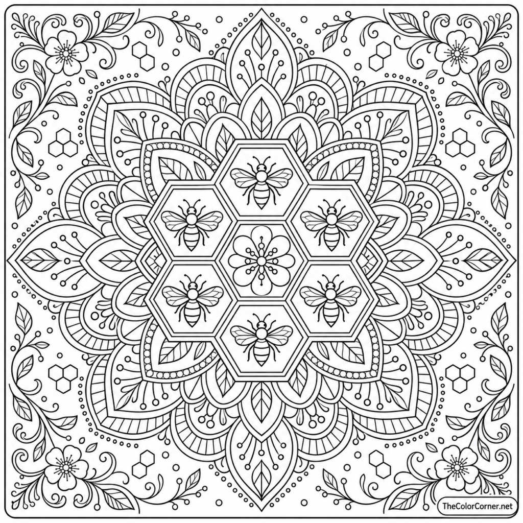 Honeycomb Mandala