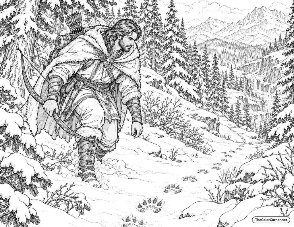 Hunter Snowy Pine Forest