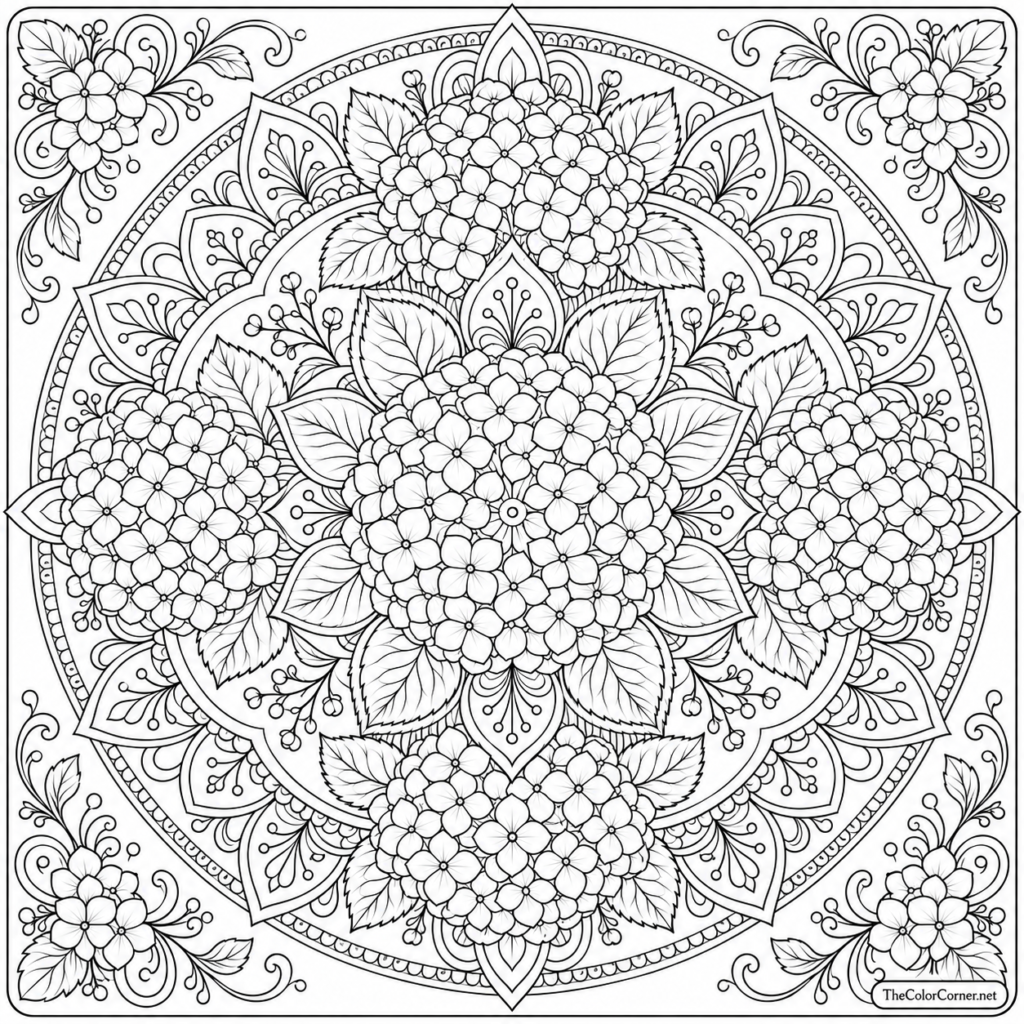 Hydrangea Mandala