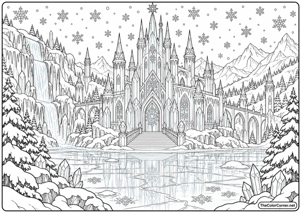 Ice Castle In A Winter Kingdom