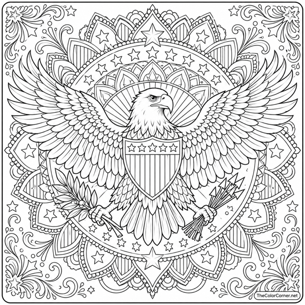 Independence Day Eagle Mandala
