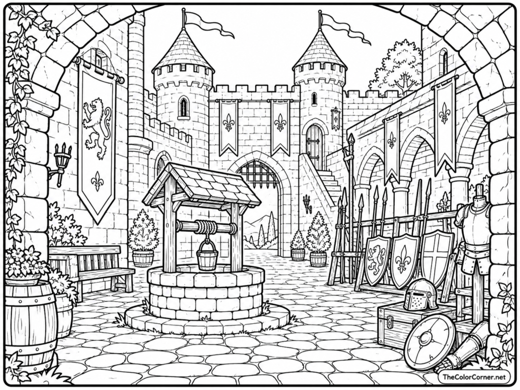 Knights Castle Courtyard