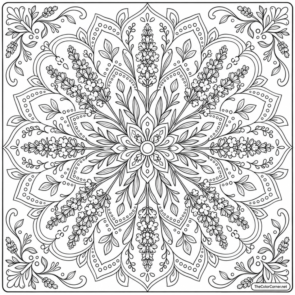 Lavender Mandala