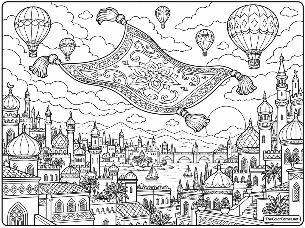Magic Carpet Ride Over A City