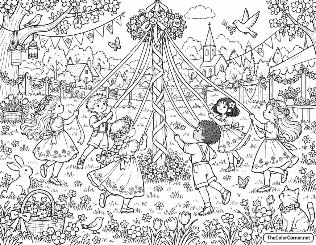 Maypole Dance May Day