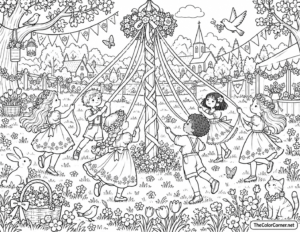 Maypole Dance May Day