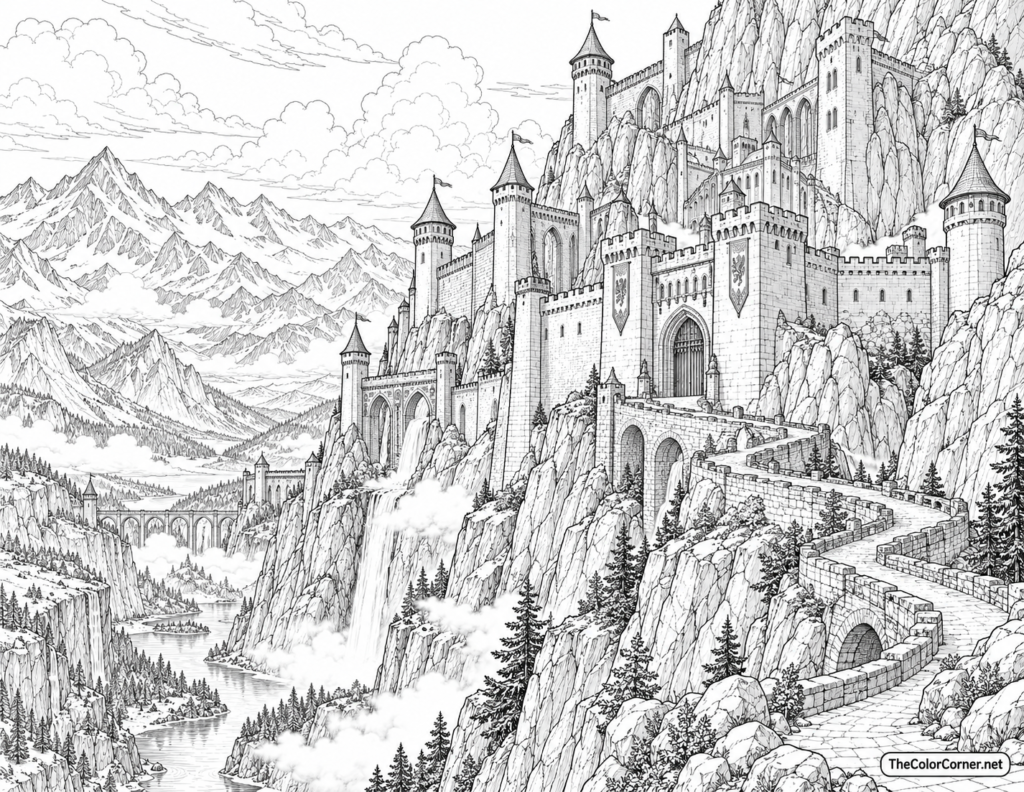 Mountain Fortress Cliff