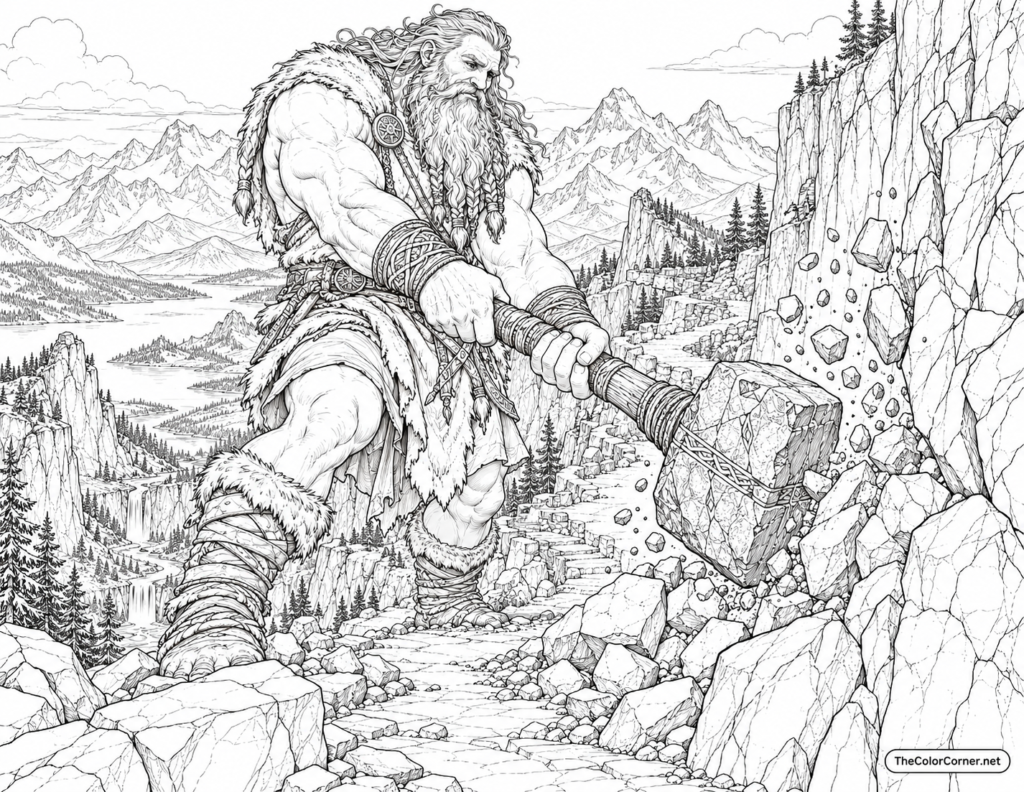 Mountain Giant Rocky Peaks