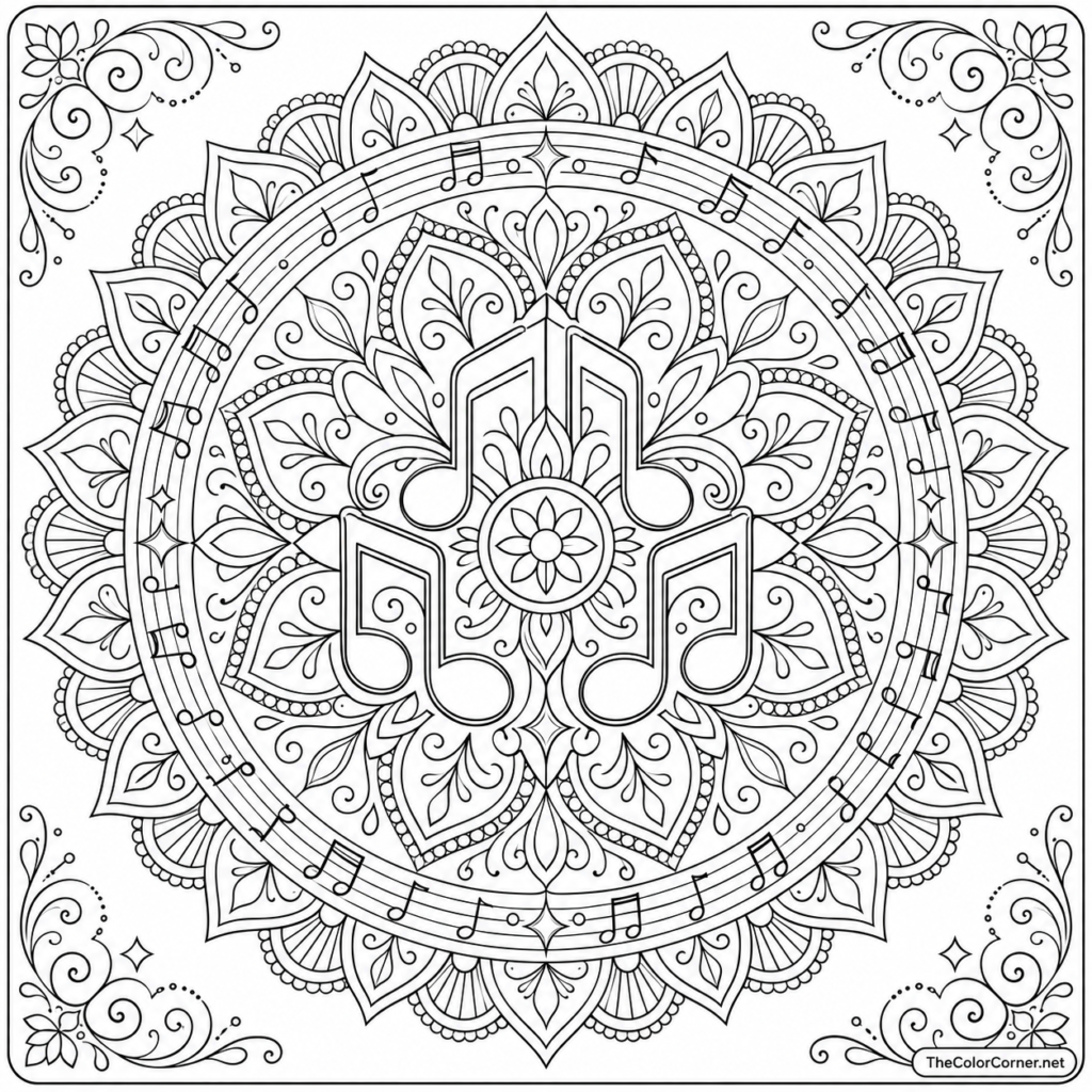 Music Note Mandala