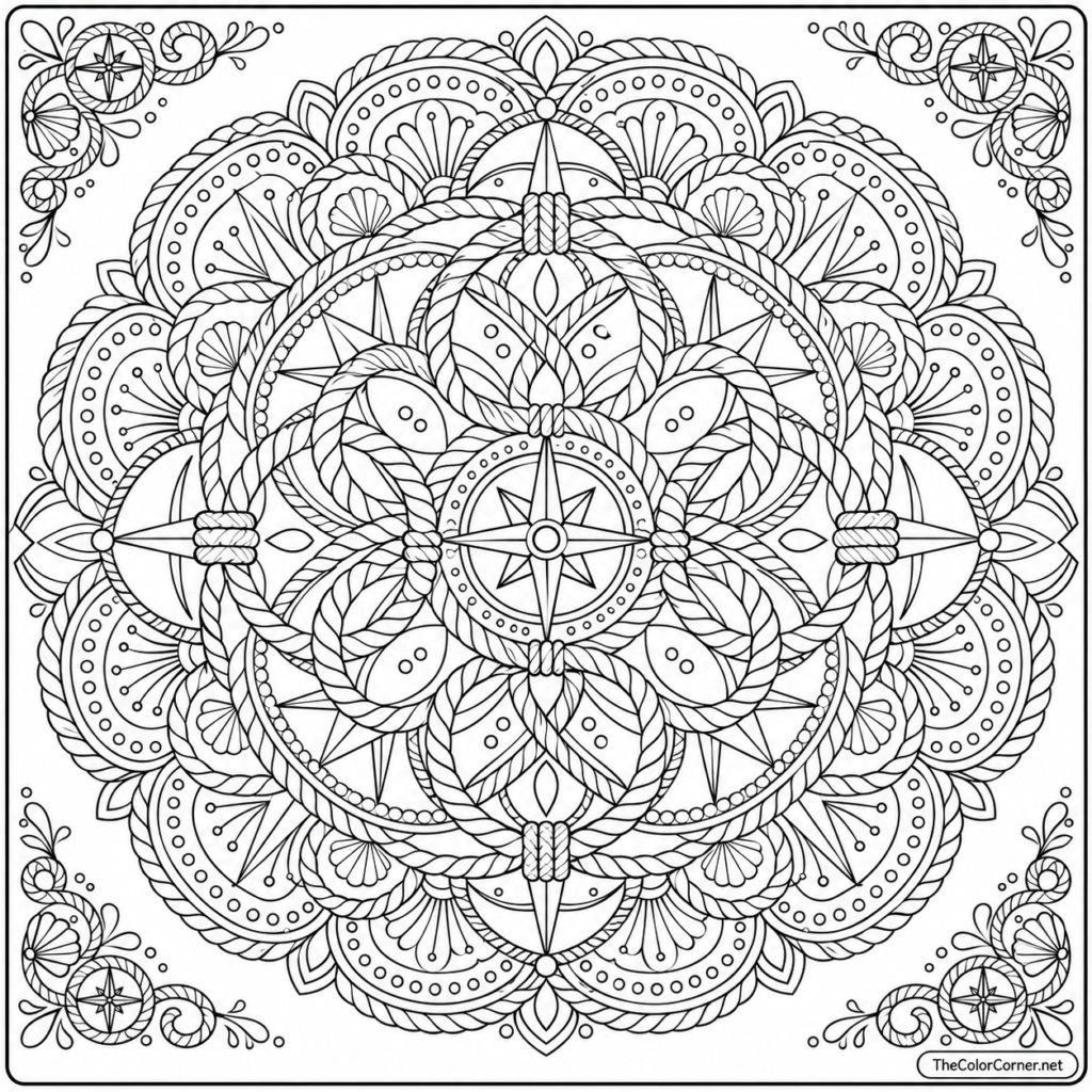 Nautical Rope Mandala