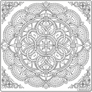 Nautical Rope Mandala