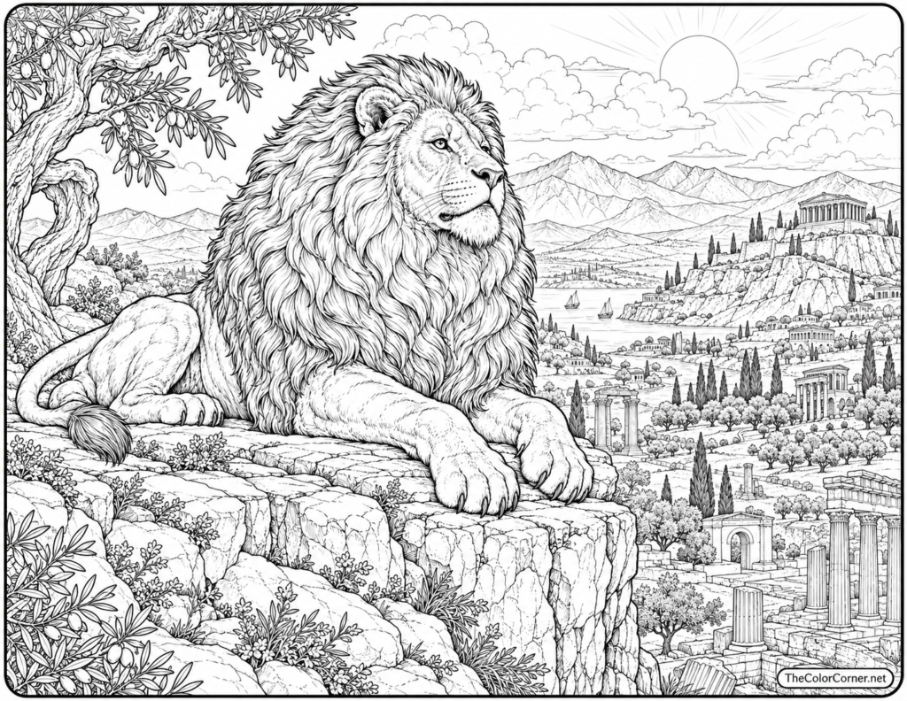 Nemean Lion Rocky Ledge