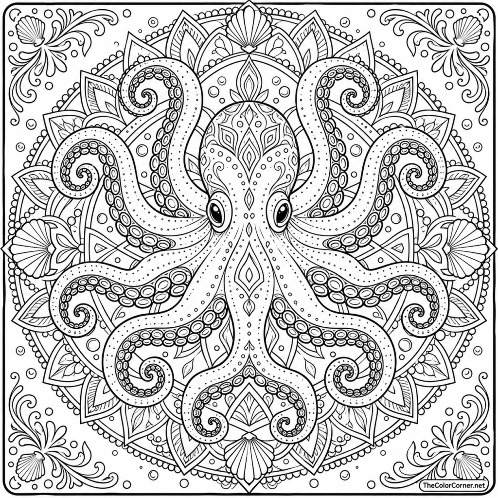 Octopus Mandala