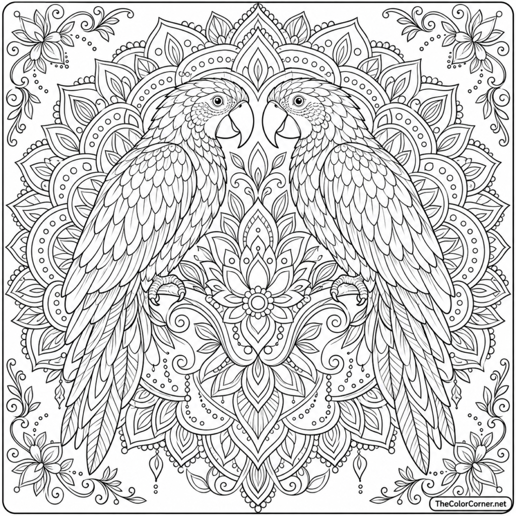 Parrot Mandala