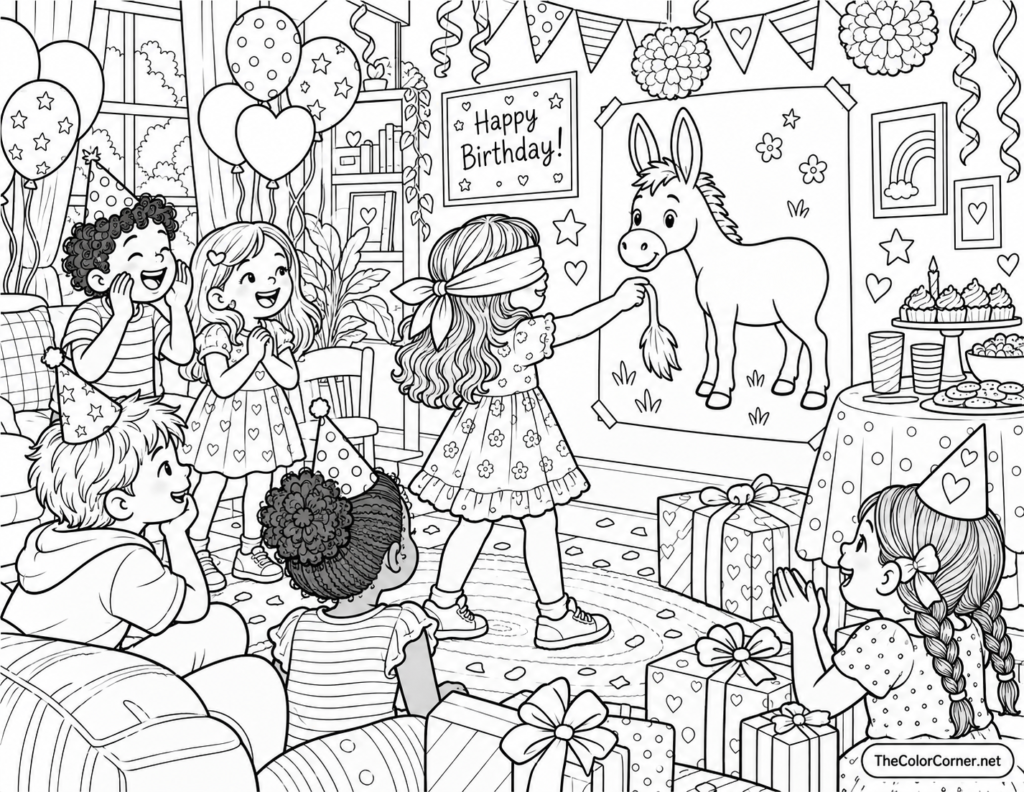 Pin The Tail Donkey Party