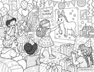 Pin The Tail Donkey Party