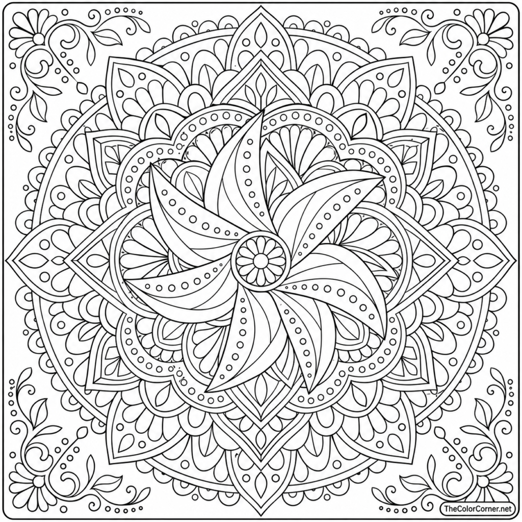 Pinwheel Mandala