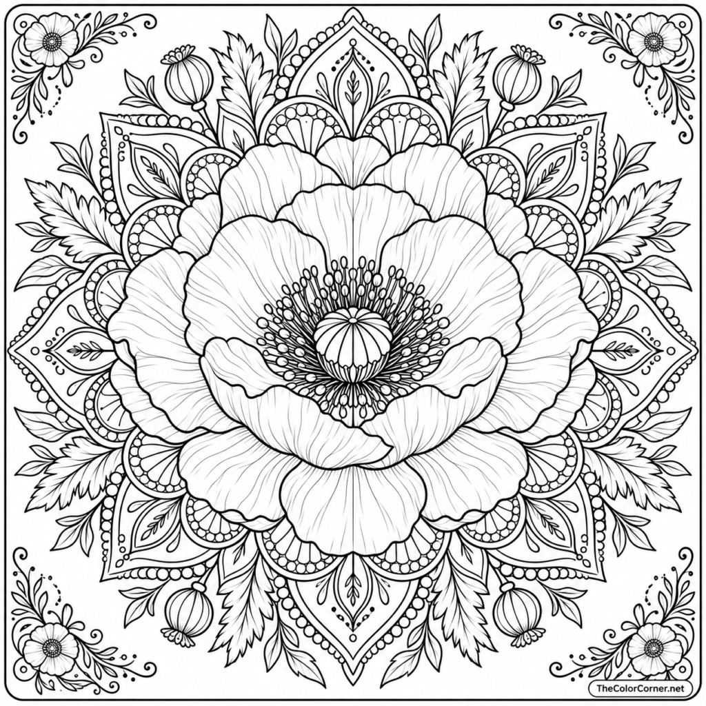 Poppy Mandala