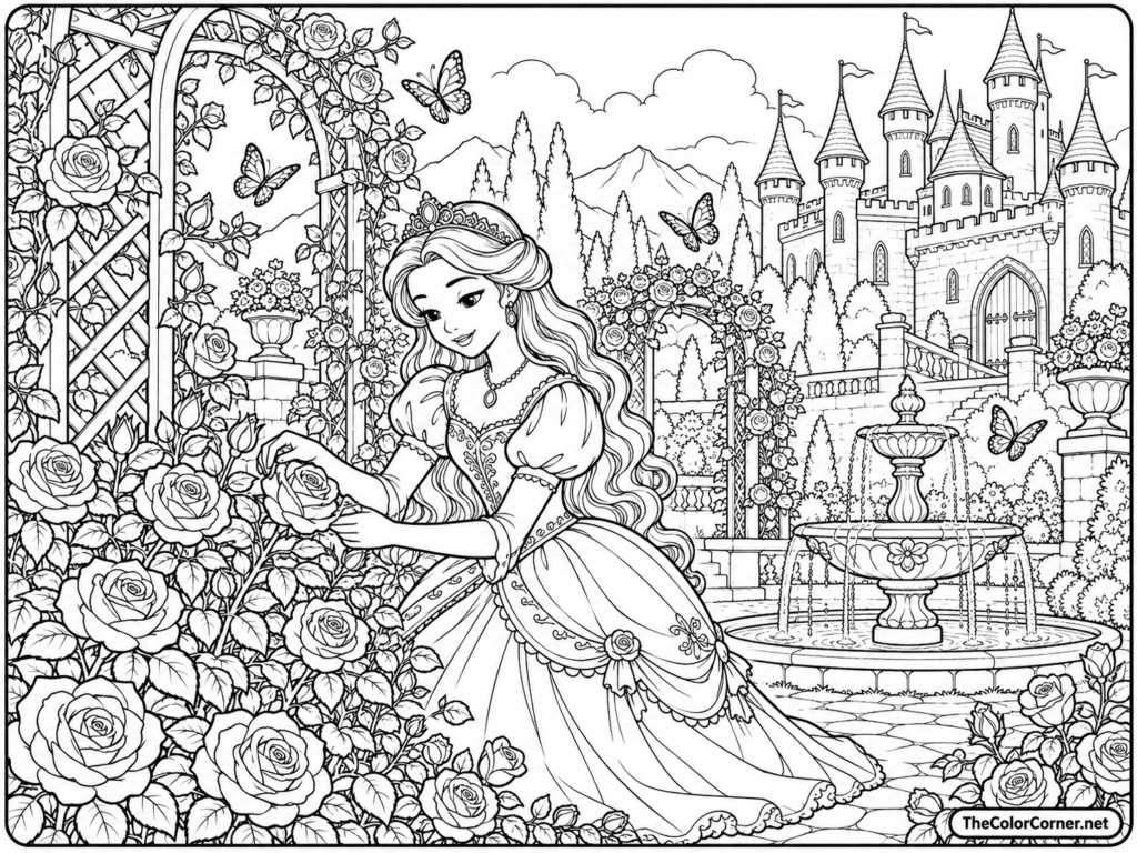 Princess In A Rose Garden