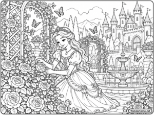 Princess In A Rose Garden