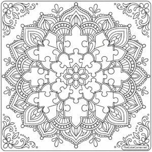 Puzzle Piece Mandala