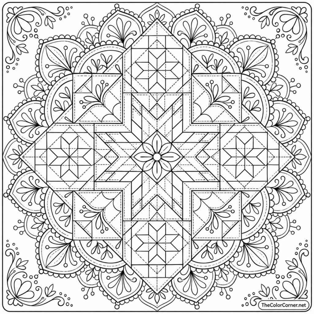 Quilt Pattern Mandala