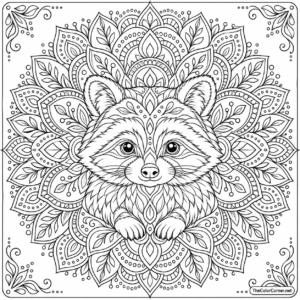 Raccoon Mandala