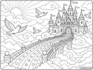 Rainbow Bridge To A Castle