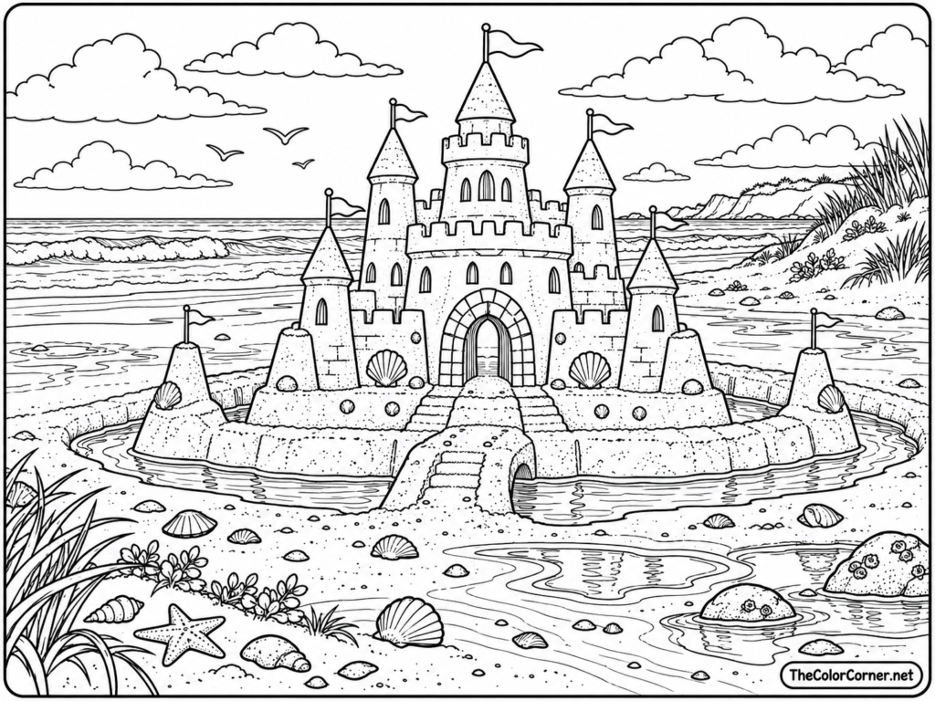 Sandcastle On The Beach